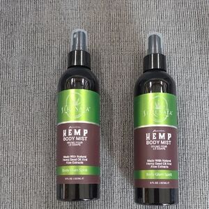 Serenata Hemp Body Mist - Body Glam Spirit, New, 2 Bottles, 8oz Each